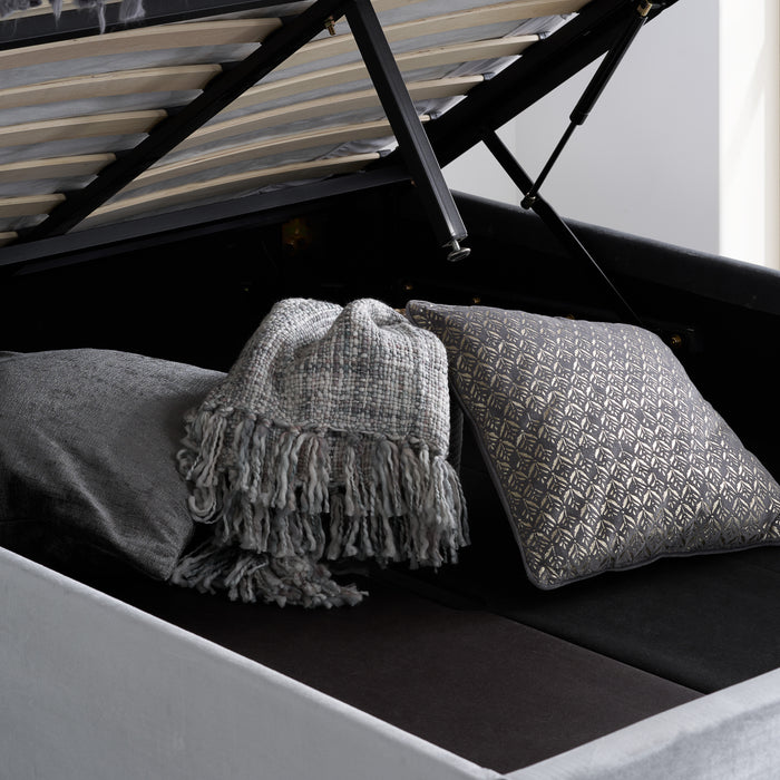 Birlea Loxley King Ottoman Bed Grey