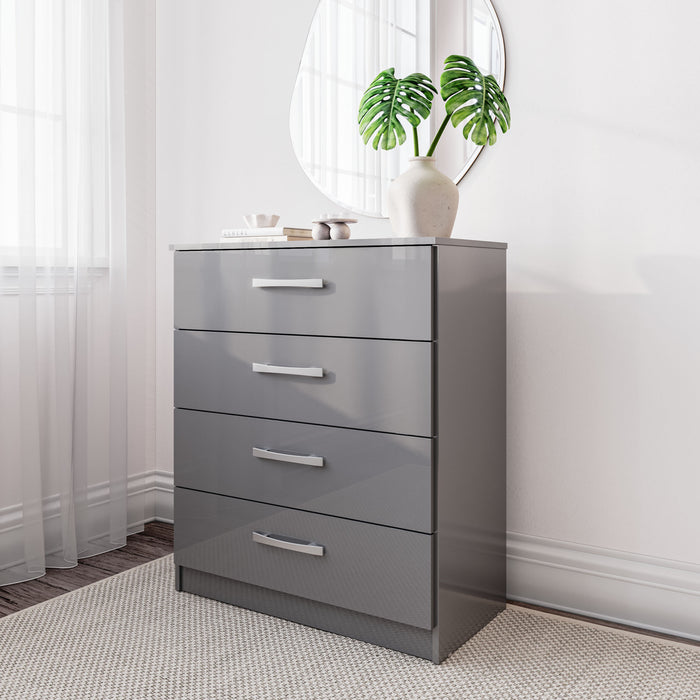 Birlea Lynx 4 Drawer Chest Grey