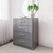 Birlea Lynx 4 Drawer Chest Grey