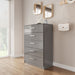Birlea Lynx 5 Drawer Chest Grey