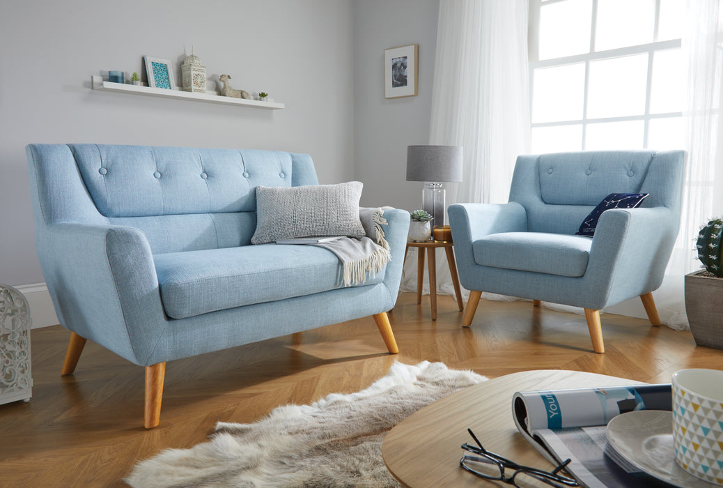 Birlea Lambeth Medium Sofa Duck Egg Blue