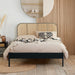 Birlea Margot King Rattan Bed Black