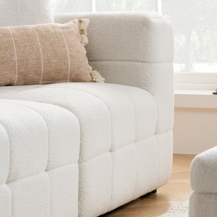 Birlea Milo 3 Seater Sofa With Footstool