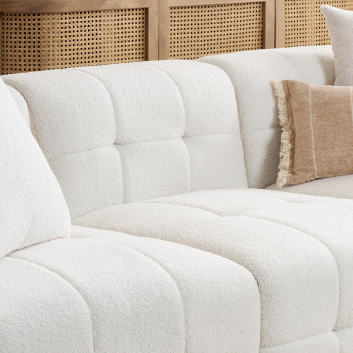 Birlea Milo 3 Seater Sofa With Footstool