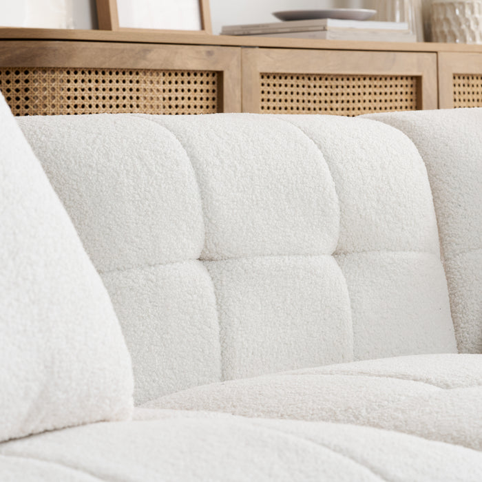 Birlea Milo 3 Seater Sofa With Footstool
