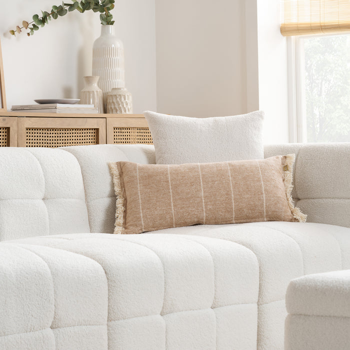 Birlea Milo 3 Seater Sofa With Footstool