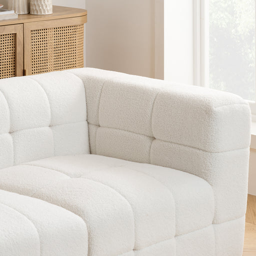 Birlea Milo 3 Seater Sofa With Footstool