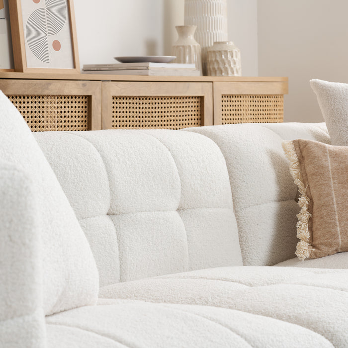 Birlea Milo 3 Seater Sofa With Footstool
