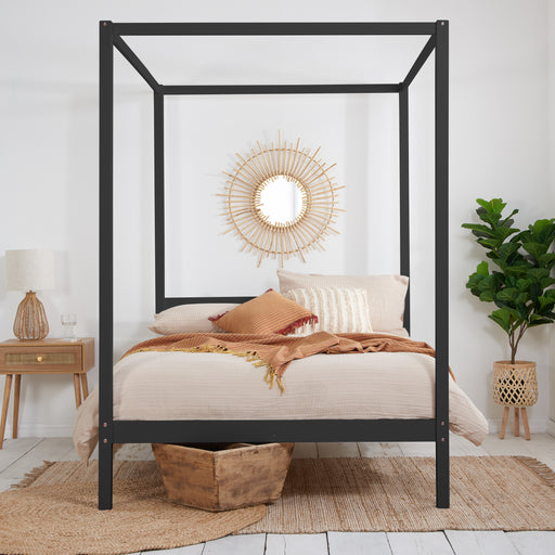 Birlea Mercia Four Poster Double Bed Black