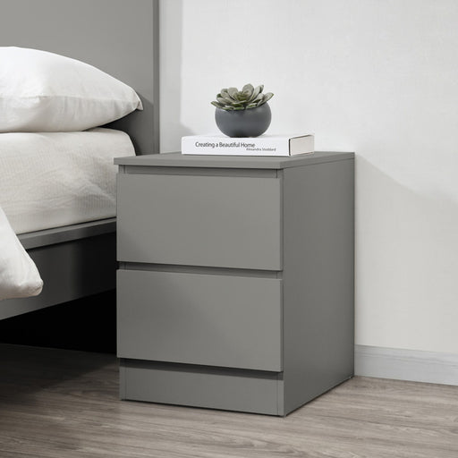 Birlea Oslo 2 Drawer Bedside Grey