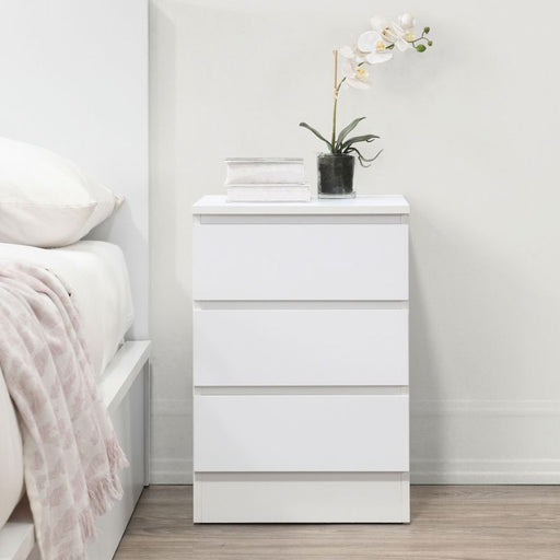 Birlea Oslo 3 Drawer Bedside White