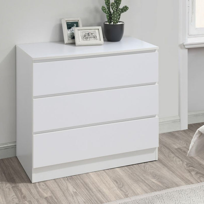 Birlea Oslo 3 Drawer Chest White