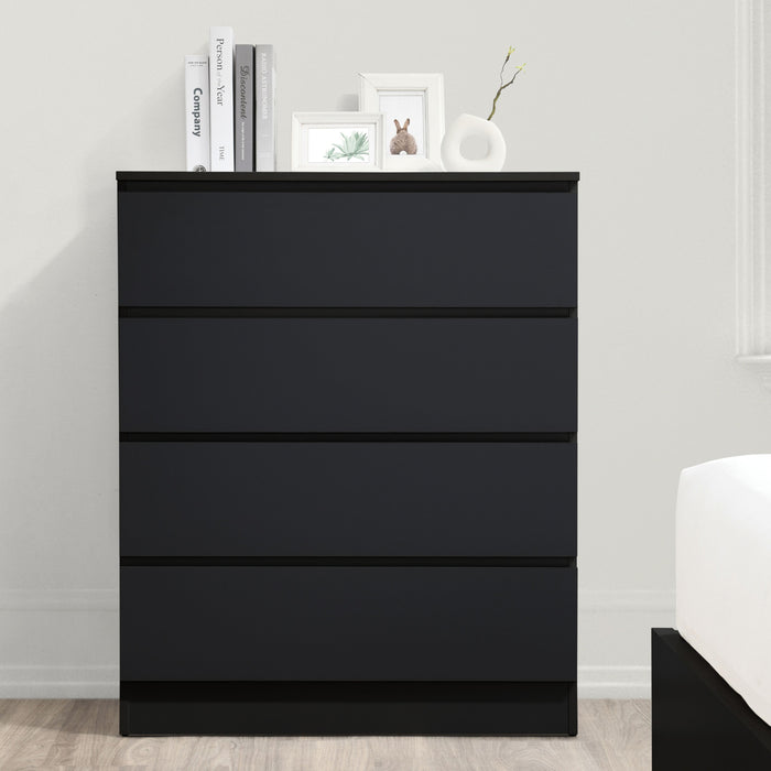 Birlea Oslo 4 Drawer Chest Black