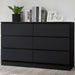 Birlea Oslo 6 Drawer Chest Black