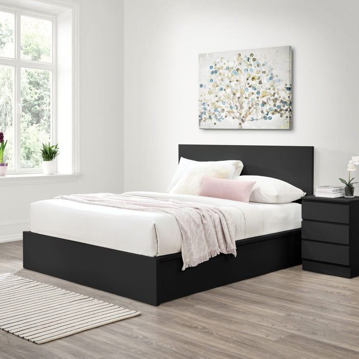 Birlea Oslo Double Ottoman Bed Black