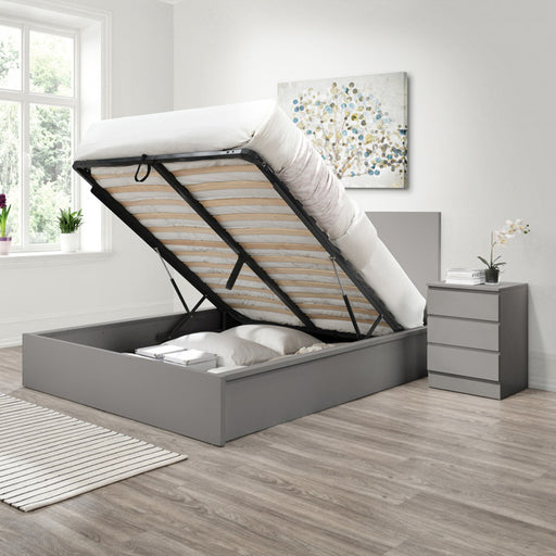 Birlea Oslo Double Ottoman Bed Grey