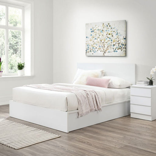 Birlea Oslo Double Ottoman Bed White
