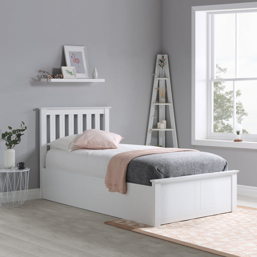 Birlea Phoenix Single Ottoman Bed White