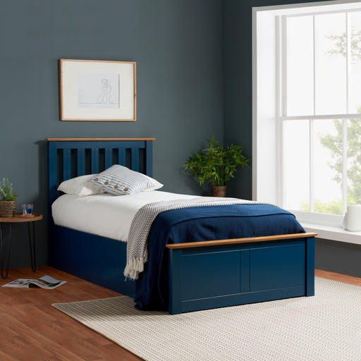 Birlea Phoenix Single Ottoman Bed Navy Blue