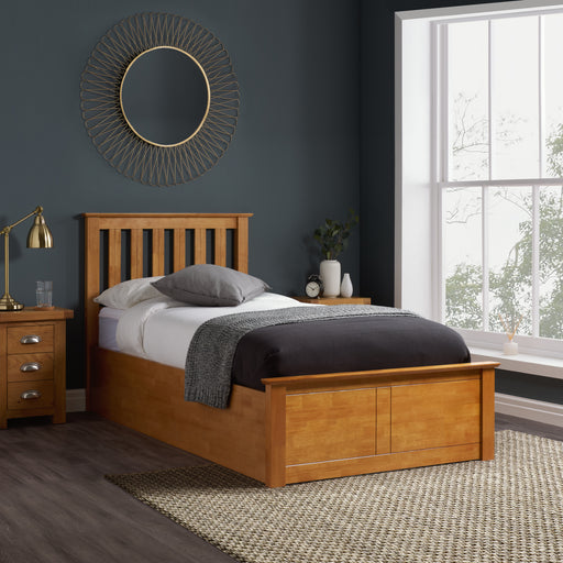 Birlea Phoenix Single Ottoman Bed Oak