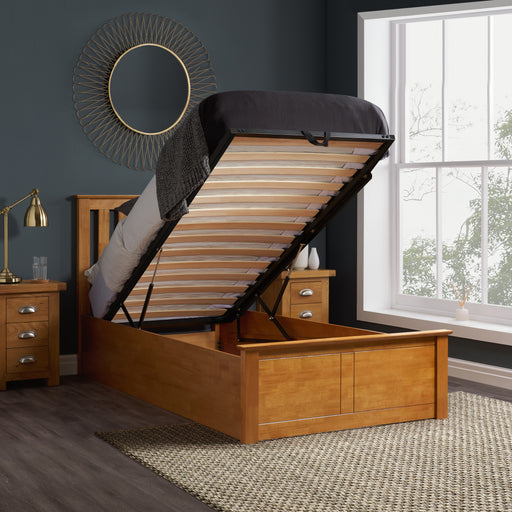 Birlea Phoenix Single Ottoman Bed Oak