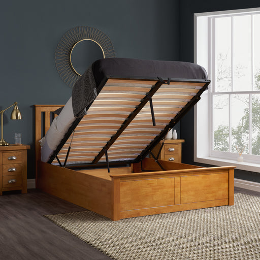 Birlea Phoenix Small Double Ottoman Bed Oak