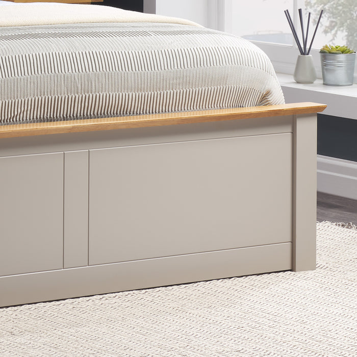 Birlea Phoenix Single Ottoman Bed Pearl Grey