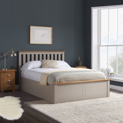 Birlea Phoenix King Ottoman Bed Pearl Grey