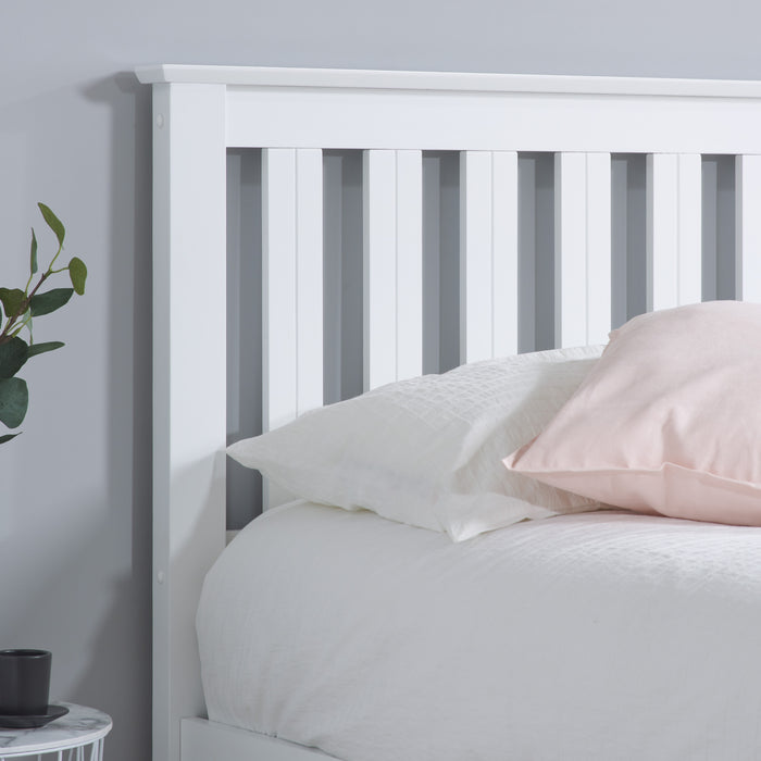 Birlea Phoenix Small Double Ottoman Bed White