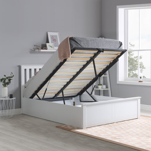 Birlea Phoenix King Ottoman Bed White