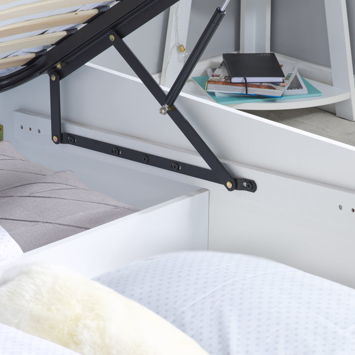 Birlea Phoenix King Ottoman Bed White