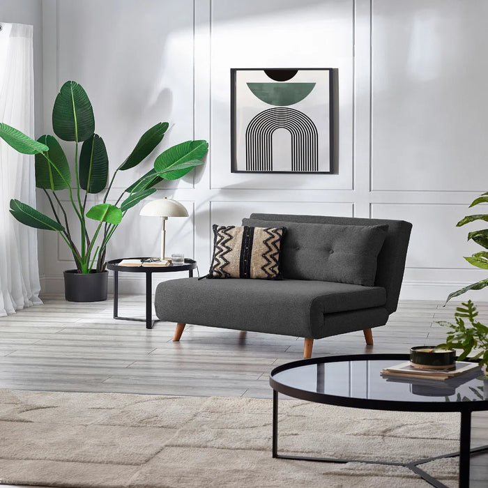 ROWAN SINGLE SOFABED - MID GREY