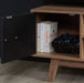 Birlea Shard TV Unit Walnut & Black