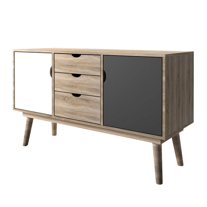 Scandi Light Oak & White & Grey
