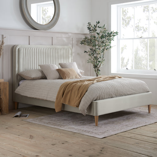 Birlea King Unbranded Bed Warm Stone