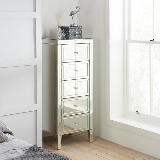 Birlea Valencia 5 Drawer Narrow Chest