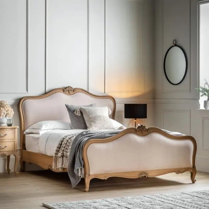 Chic Super King Bed Weathered