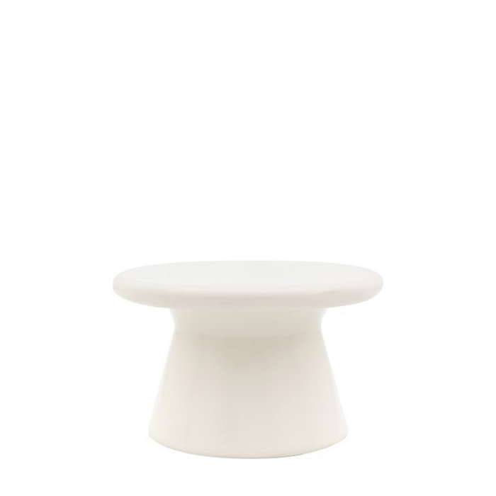 Pavia Round Coffee Table - Comes in Cream and Concrete Options