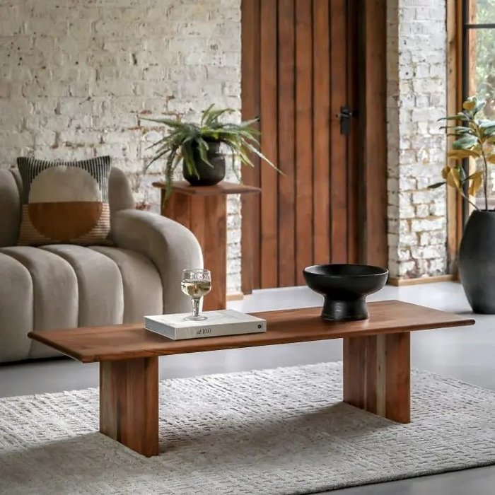 Borden Acacia Wood 150cm Coffee Table