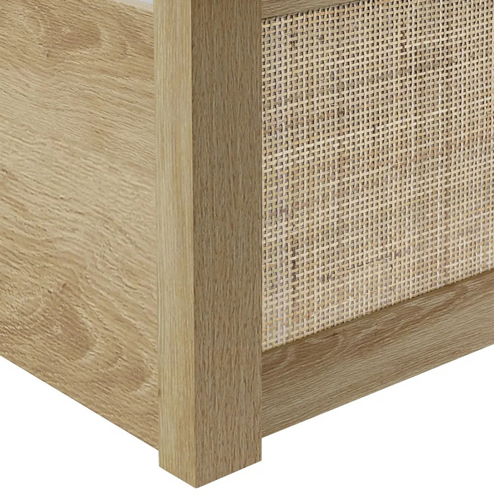 PADSTOW OTTOMAN 150CM KING BED - OAK