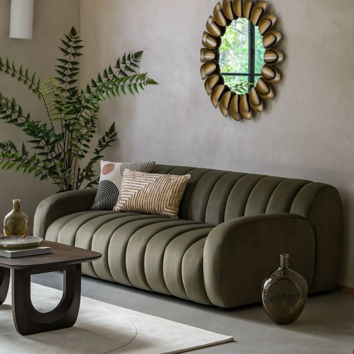Coste Fabric 3 Seater Sofa