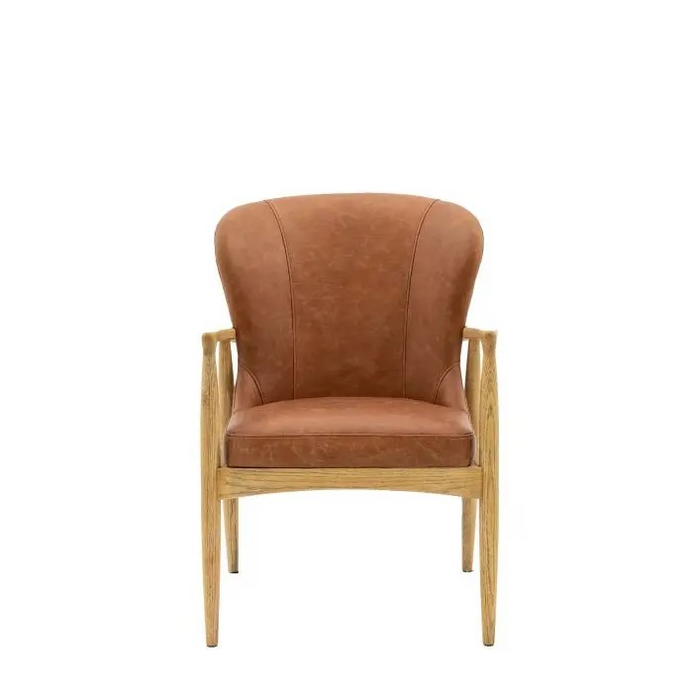 Tariva Armchair Antique Brown Leather