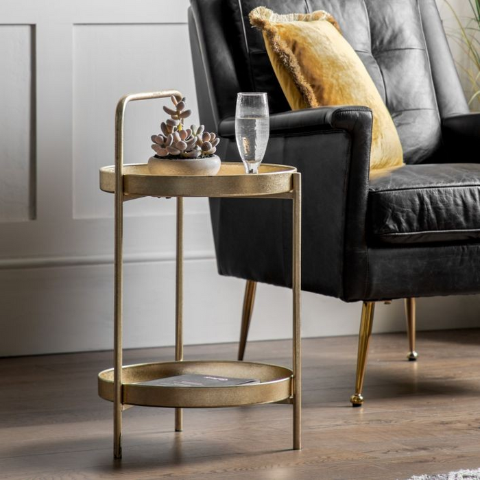 Sennen Metal Round Side Table