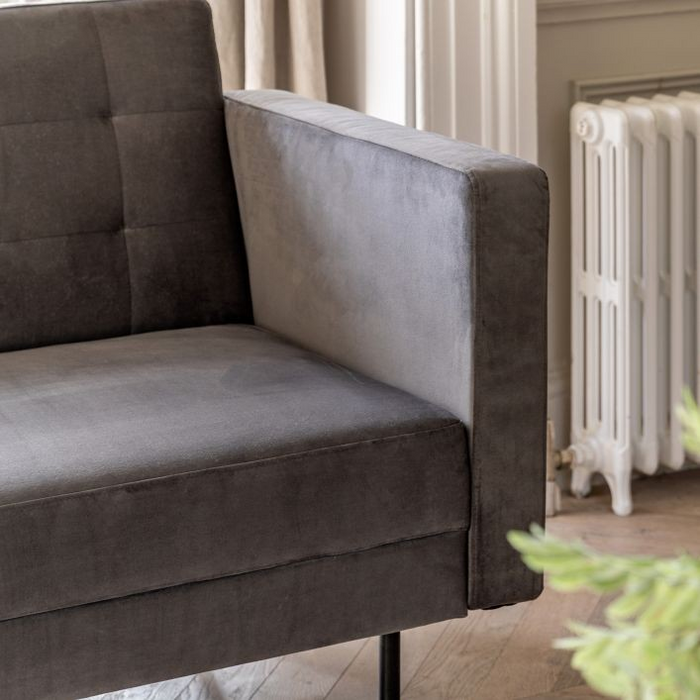 Eynsford Grey Fabric 3 Seater Sofa Bed