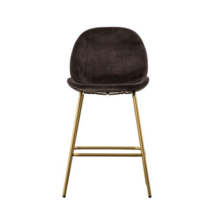 Flanagan Stool Black Velvet (2pk)