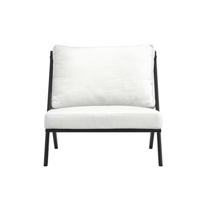 Aspen White and Black Chair