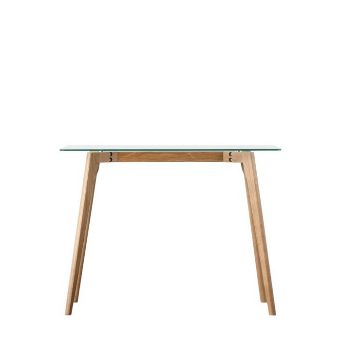 Blair Glass and Black Oak Writing Desk