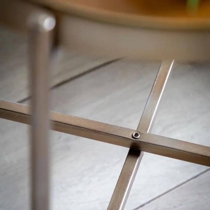 Lenox Copper Round Tray Table
