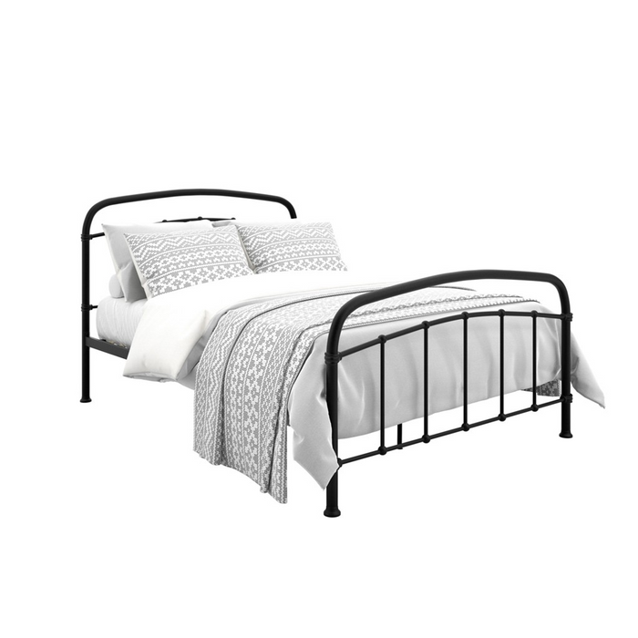 Halston Black Single Bed