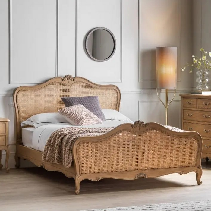 Chic King Bed Weathered